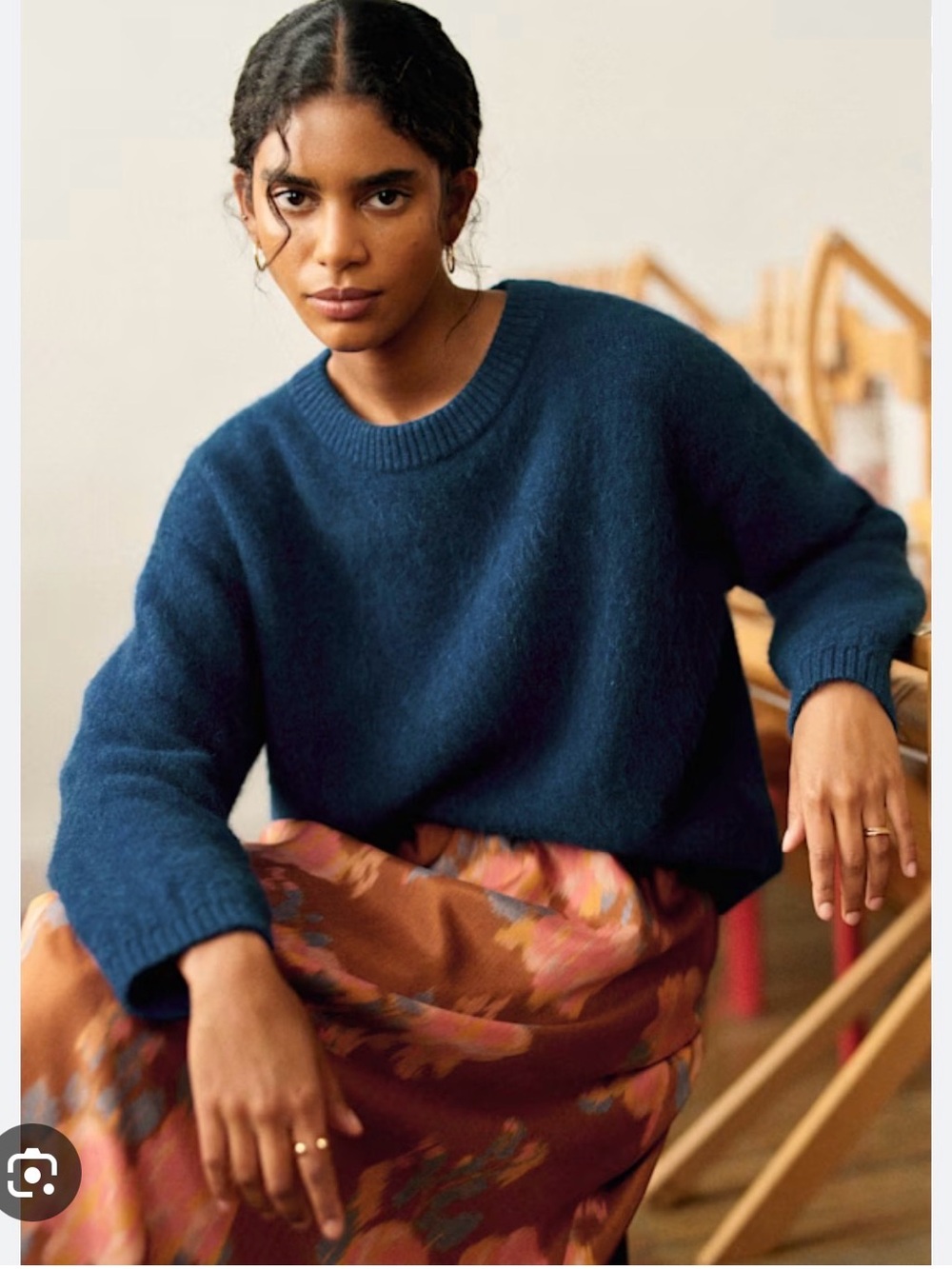 ISO Sézane Amiel Peacock Blue XS- XXL